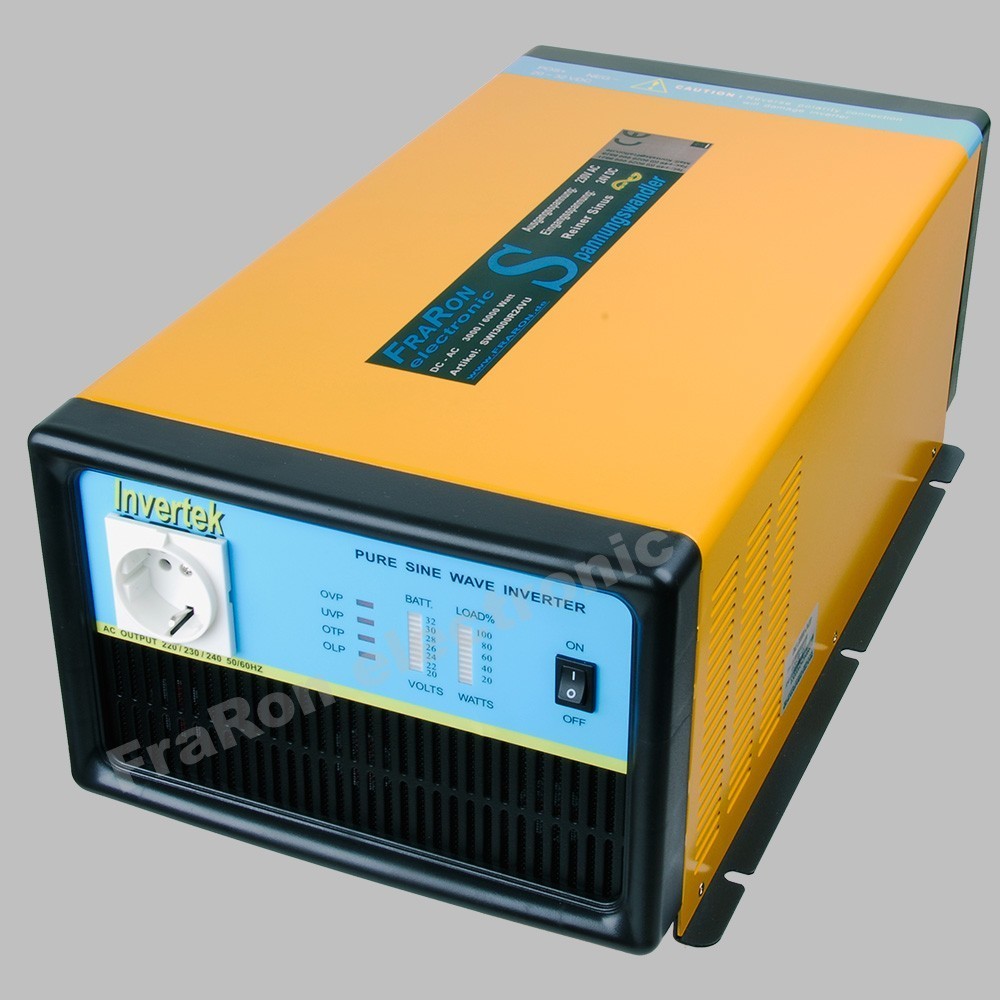 Conversor FRARON de Onda Senoidal Pura 3000/4200/6000W + Fuente externa 230V