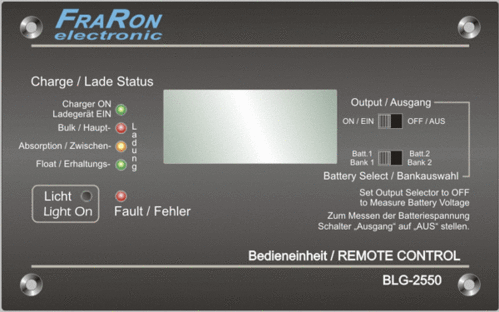 Panel control remoto BLG-2550
