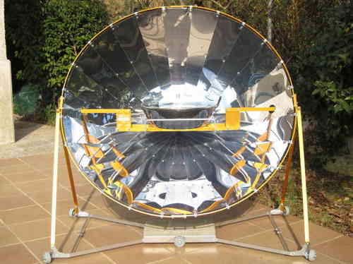 Cocina solar parabólica ALSOL 1.2 1500Wp 125 cm
