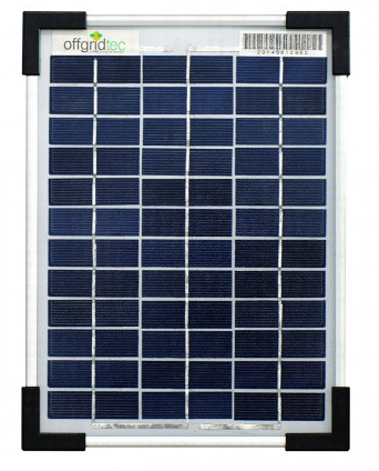 Panel solar policristalino 5Wp/18V