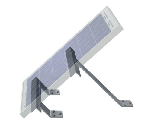 Soporte de aluminio para paneles solares de 10-30W, suelo y pared.