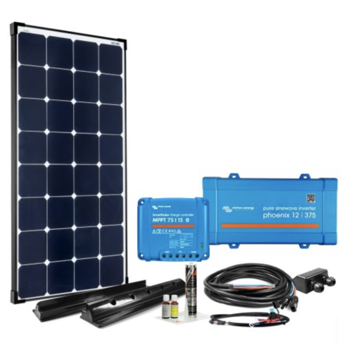 Kit solar MPPT 110W autocaravana con inversor 230V/375W Victron