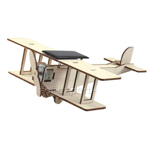 Avioneta solar de madera, kit montaje