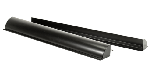 Soportes de aluminio negro 53 cm para panel solar de hasta 100W
