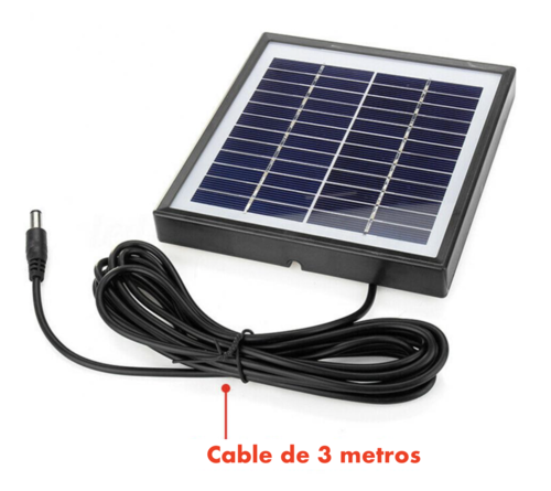 Panel solar 12V/2W con cable y conector